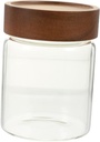 IMIKEYA Transparent Glass Sealed Storage Jar for Grains Coffee Beans Tea Snacks Kitchen Canister with Wide Opening for Pantry Organization