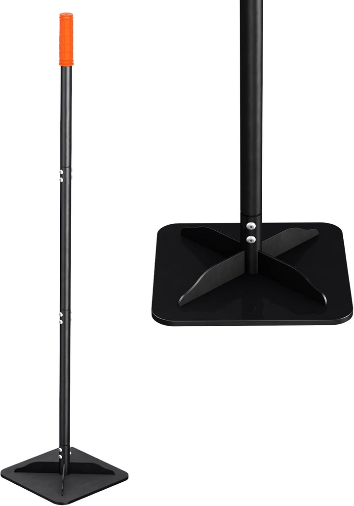 Steel Tampers Tool 10 X 10 Inch,Labor-Saving All-Steel Heavy-Duty, Landscaping, Installing Pavers and Repairing Asphalt Pavements, Black