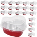 20pcs Valentines Day Boxes Cake Box Lid Window Cake Carrier for Outdoor Camping Party Accessory