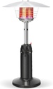 Giantex Outdoor Propane Patio Heater, 13,000 BTU Portable Tabletop Heater w/Weighted Base, Stainless Steel, Adjustable Thermostat, Electric Heater for Backyard, Garden, Commercial Restaurant, Black