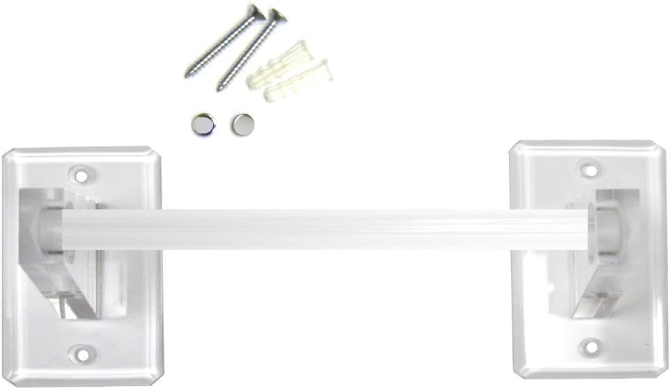 Mirart 18 Inch Clear Acrylic Towel Bar