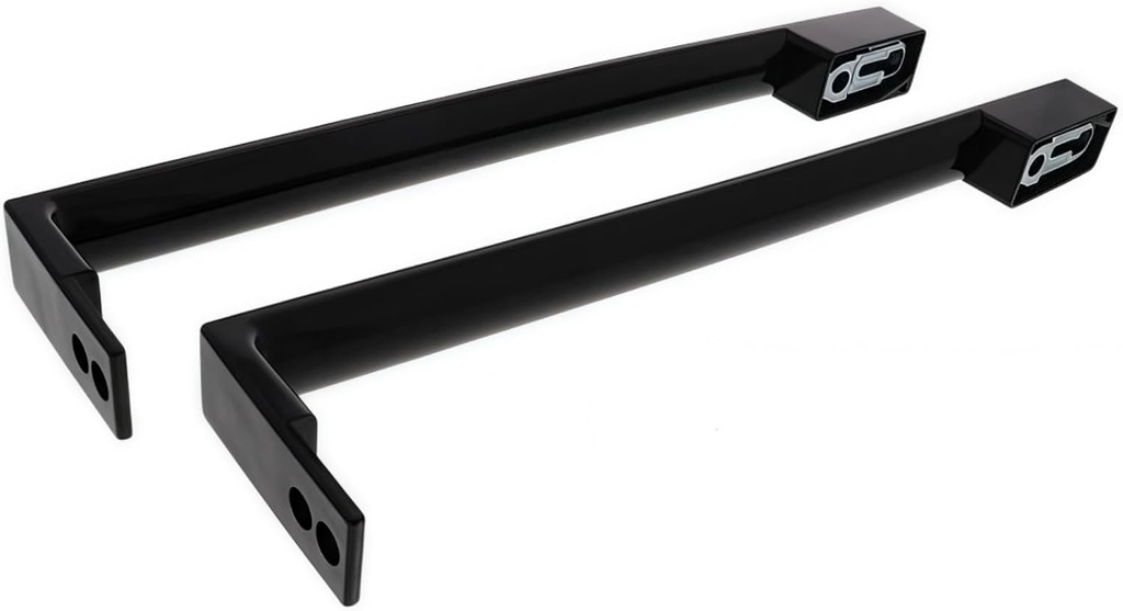 WR12X32350 Compatible with GE Refrigerator Black Door Handle Set WR12X21196 AP6985343 PS12749320