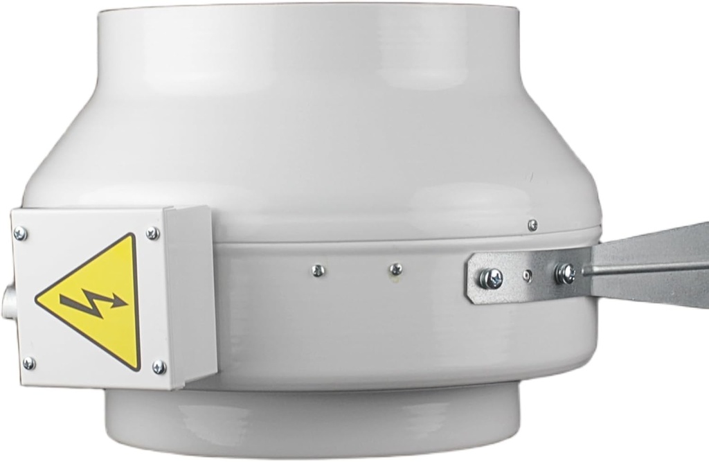 VENTS-US VKM-AR 250 – 10” Metal Radon Fan, Energy-Efficient 678 CFM Radon Mitigation System for Indoor or Outdoor Installation – Vibration-Free & Leak-Proof Housing