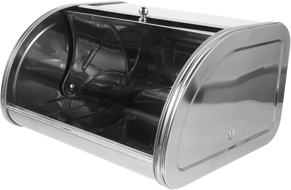 Bread Box for Kitchen Capacity Airtight Storage Container with Cover for Fresh Bread Snacks and Kitchen Organizing