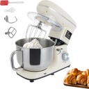 Stand Mixer, 6.5Qt Electric Food Mixer, 1350W 6-Speed Tilt-Head Food Mixer w/Douch Hook, Beater and Whisk, Dough Machine with LCD Display, Food Processor for Kitchens