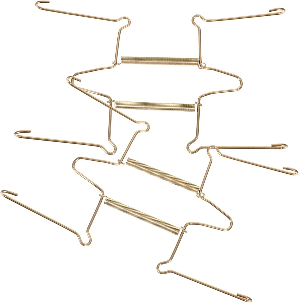 2Pcs U-shaped Stainless Steel Spring Plate Hangers Invisible Wall Mount Hooks for Kitchen Plate Display Heavy-duty Load-bearing Vertical Dish Holders Easy Installation