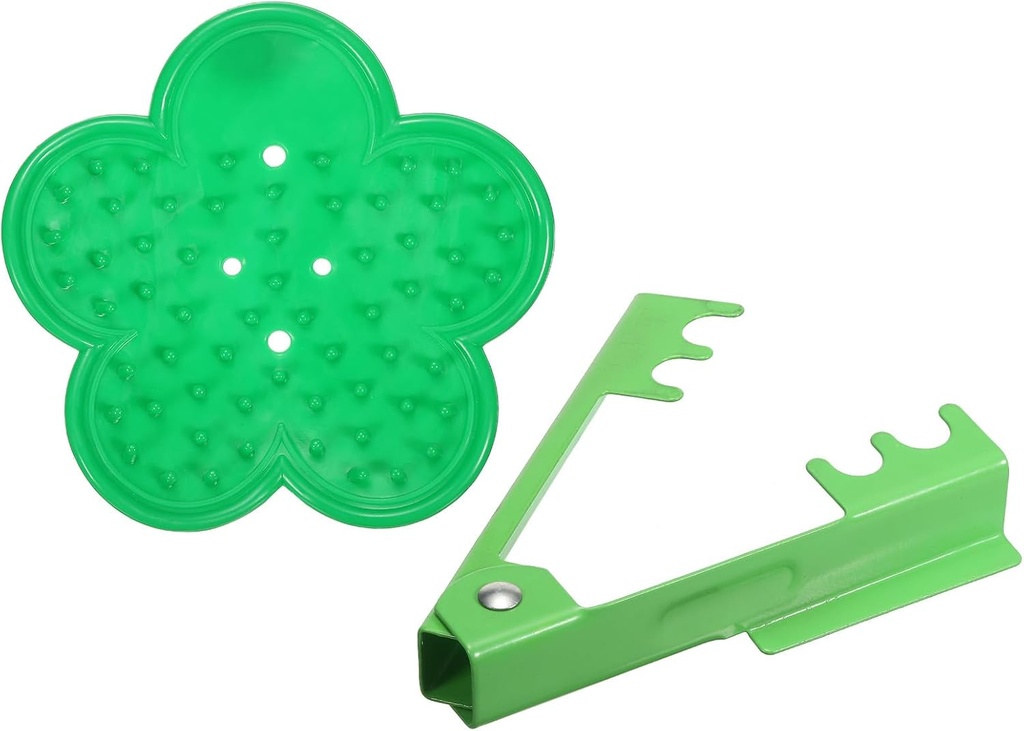 PATIKIL Rose Stem Leaf Thorn Stripper, 2Pcs/1Set Rose Thorn Stripper Remover Tool Leaf Stripping Tool for Gardening Flower Arrangement, Green