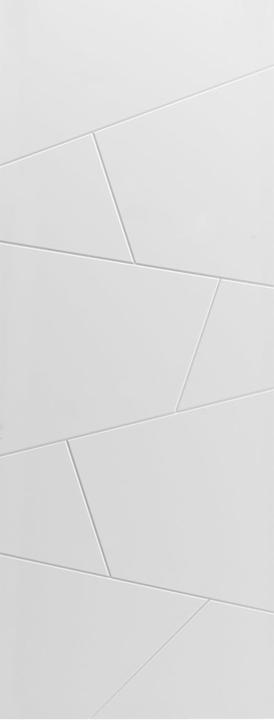 SARTODOORS Slab Barn Door Panel | Planum 0990 Painted White Matte | Sturdy Finished Flush Modern Doors | Pocket Closet Sliding-18 x 80"