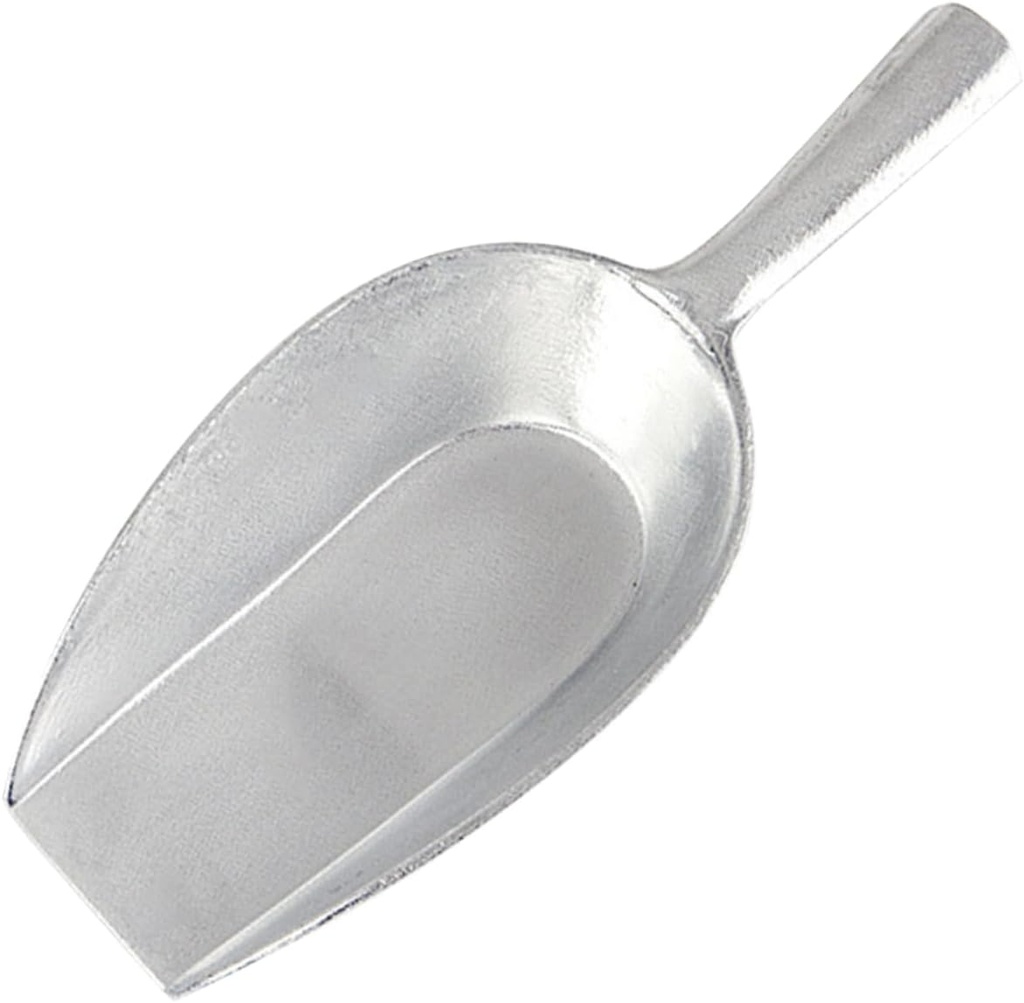 Garneck Aluminum Alloy Ice Scoop Metal Food Scoop for Ice Rice and Candies Smooth Surface Heavy Duty for Kitchen Use and Events Medium