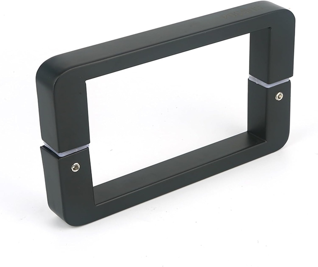 Pair of Chrome Shower Door Handles, Full Polished Stainless Steel Finish Sliding Glass Door Handle Hole Centre Spacing 145mm(Black)