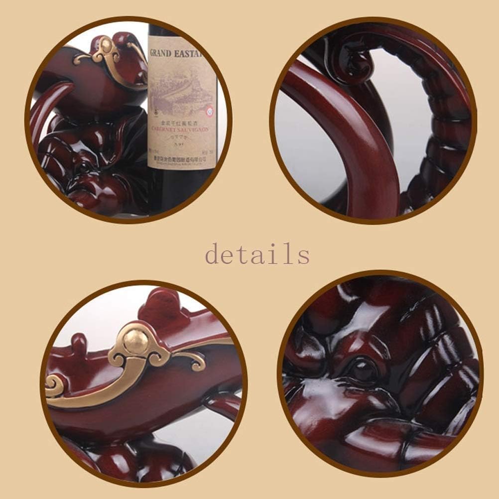 HASMI Wine Rack Wine Storage Holder Red Elephant Styling Resin Wine Rack Personality Home Kitchen Restaurant Wine Cooler Countertop Cabinet Cellar Wine Storage, Dingzhebo2022