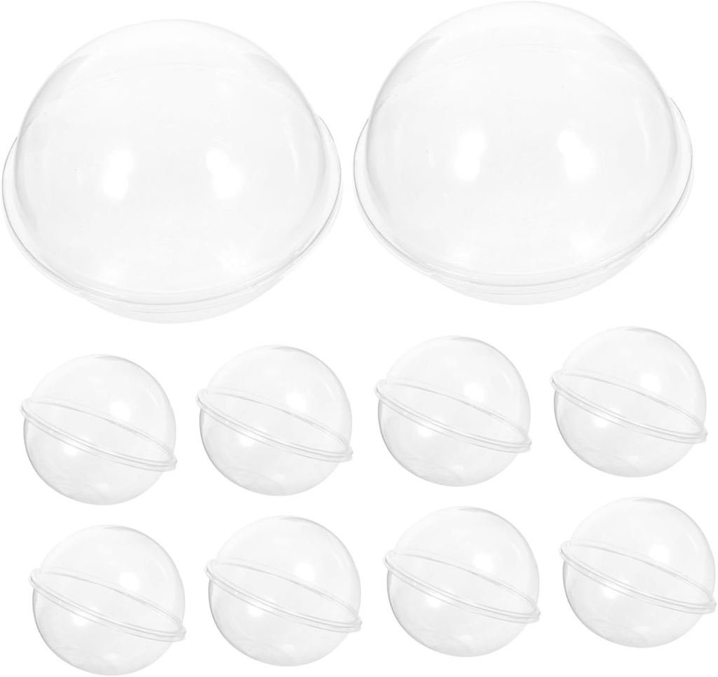 Luxshiny 10pcs Transparent Cake Boxes for Mousse Desserts Individual Cupcake Containers Clear Design Compact and Lightweight Packaging for Bakery Parties and Events