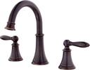 Pfister Courant Bathroom Sink Faucet, 8-Inch Widespread, 2-Handle, 3-Hole, Tuscan Bronze Finish, LF049COYY