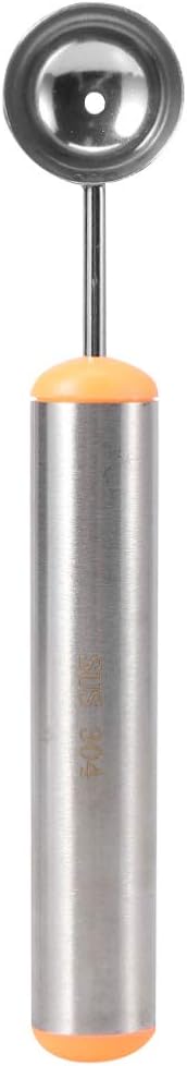 Unomor Home Kitchen Fruit Scooper 304 Stainless Steel Fruit Scoop Multifunctional Tool Sphere End for Uniform Balls