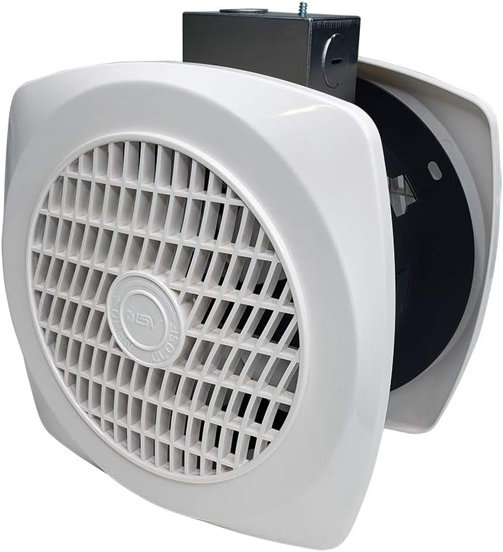 BV Ventilation Exhaust Fan for Home 90 CFM - Wall Fan 4.0 Sones Quiet & Efficient Room-to-Room Airflow, up to 85 sq ft | 6" Diameter | Customizable Vent Fan - Removes Heat, Odors, Smoke & Humidity