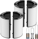 360° Combi Glass H13 Hepa + Activated Carbon Filter Compatible with Dyson TP07 TP10 TP06 HP06 TP04 HP04 PH02 PH01 PH03 PH04 HP09 TP09 HP07 HP10 Air Purifier, 2-in-1 Replacement Filters, 2 Pack