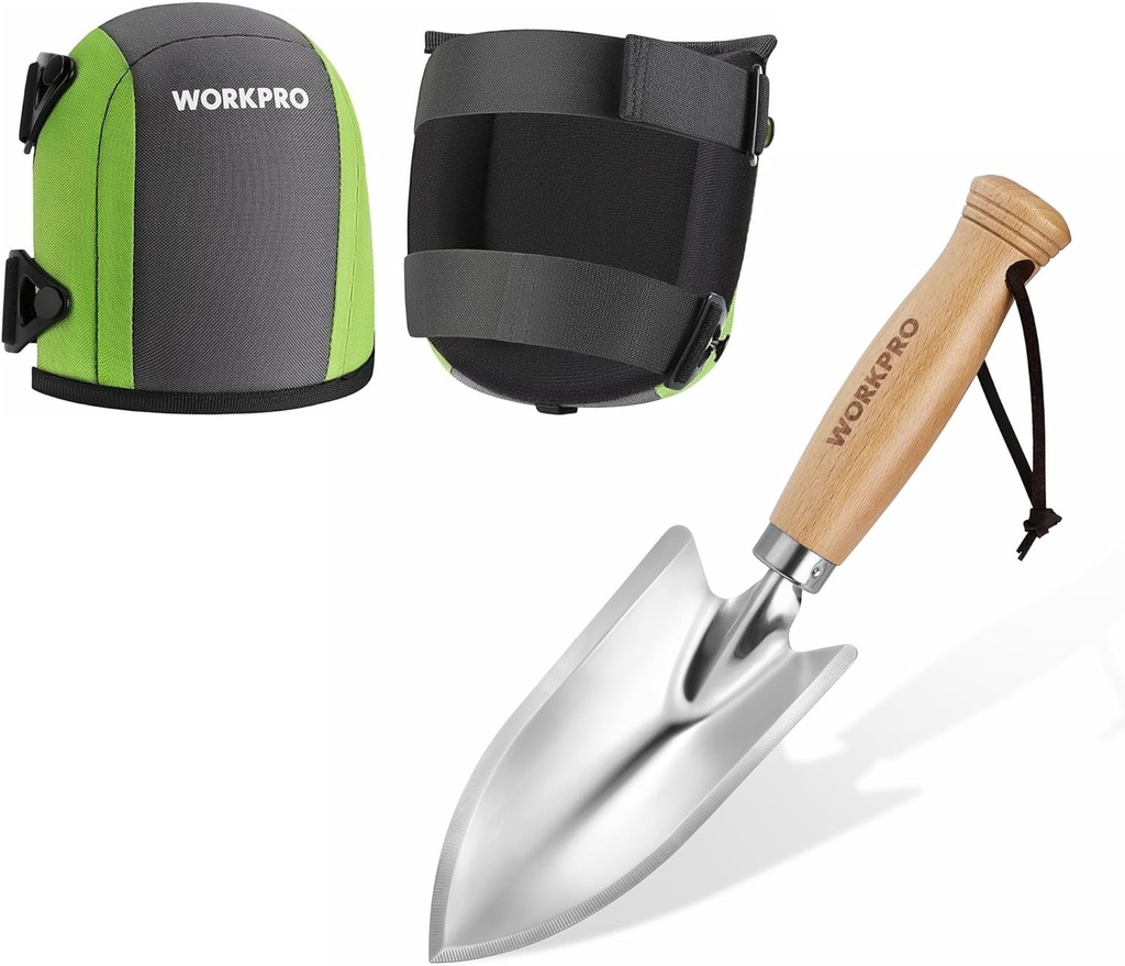 WORKPRO Garden Knee Pads For Unisex-Adult & 11" Garden Hand Trowel