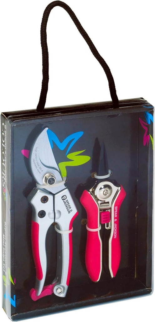 Spear & Jackson CUTTINGSET9P Colours Pruner & Snip Set
