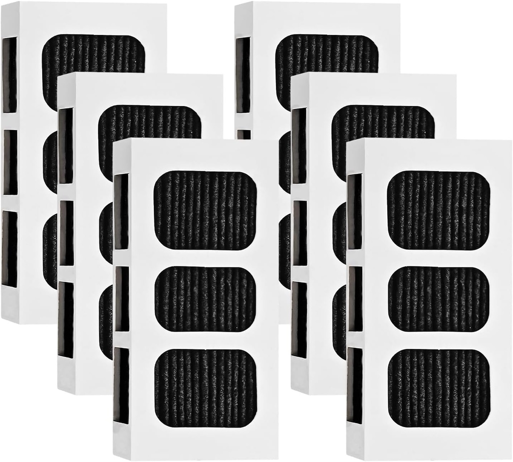 6 PACK Refrigerator Air Filter Replacement for Paultra2, Compatible with Frigidaire Pureair Ultra 2, Pure Air Ultra 2, Pureair Ultra II, Electrolux 242047805, 5303918847, EAP12364179