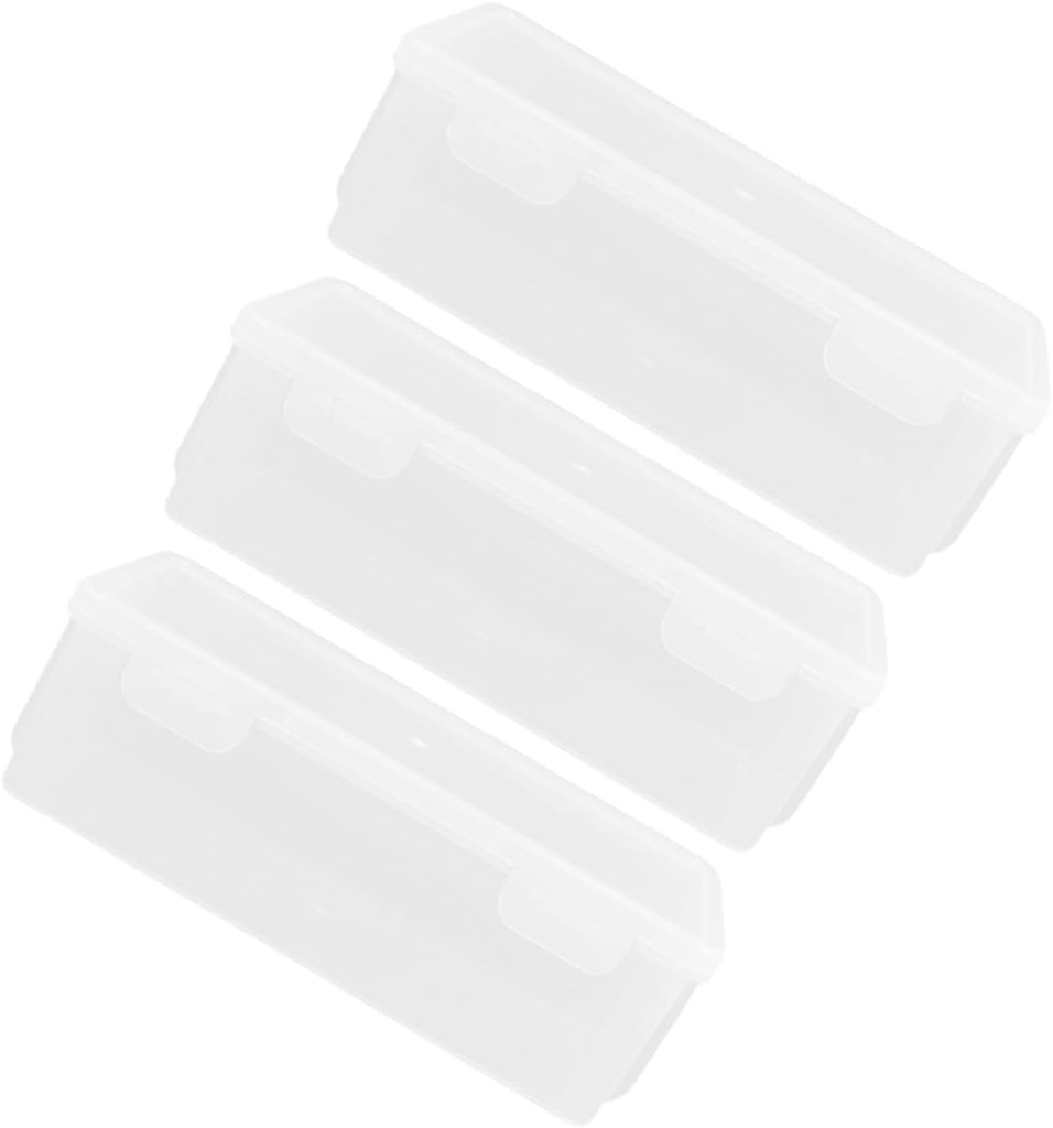 3pcs Loaf Boxes for Bread Airtight Bread Storage Jars Smooth Lids Bakery Boxes Fridge Food Containers Compact Storage for Snacks