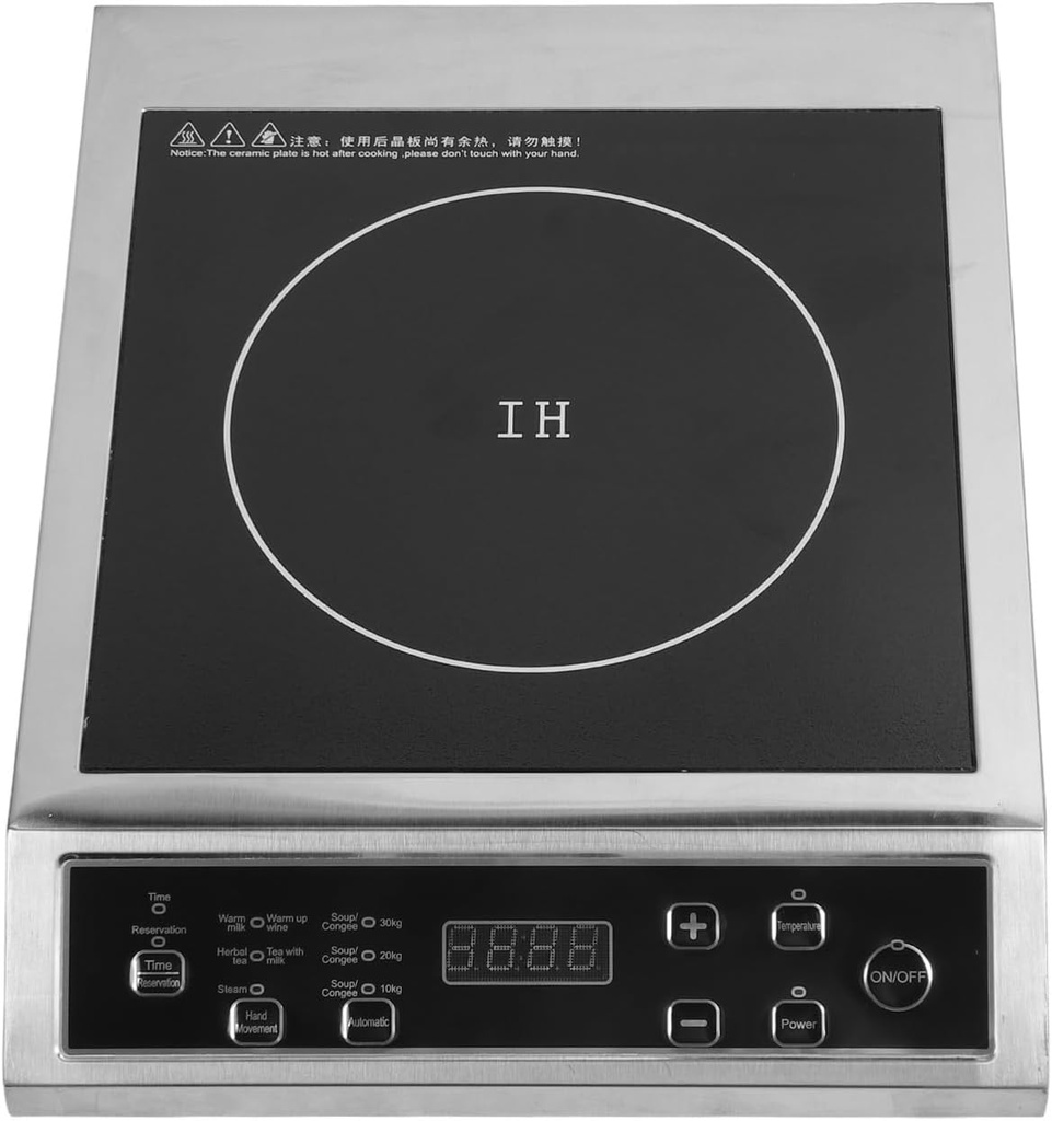 3500W Portable Induction Cooktop Easy to Clean Multifunctional Countertop Burner Induction Hot Plate with Sensor Touch Panel for Cooking (US Plug 110V)