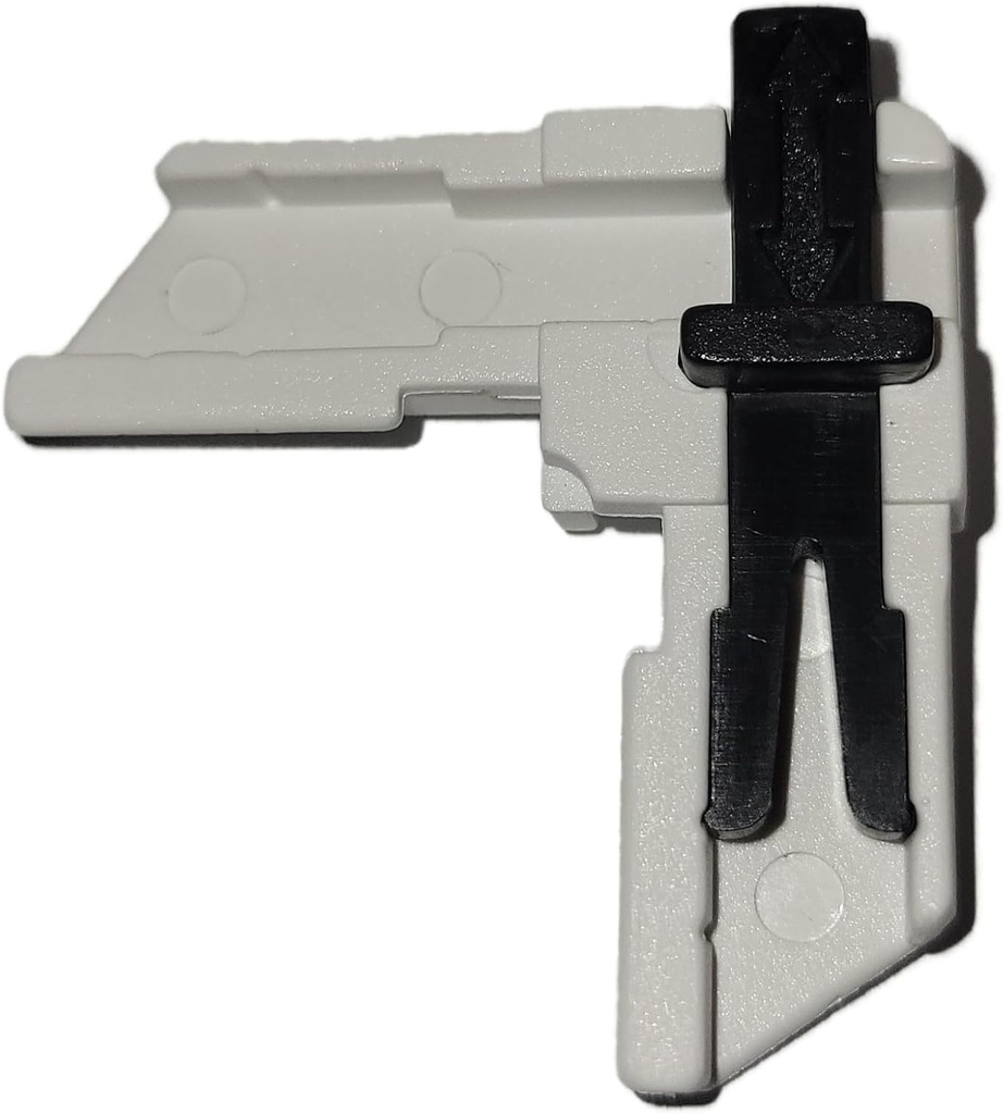 Generic 5/16"" White Outside Screen Corner with Slide Lock - 25 pack