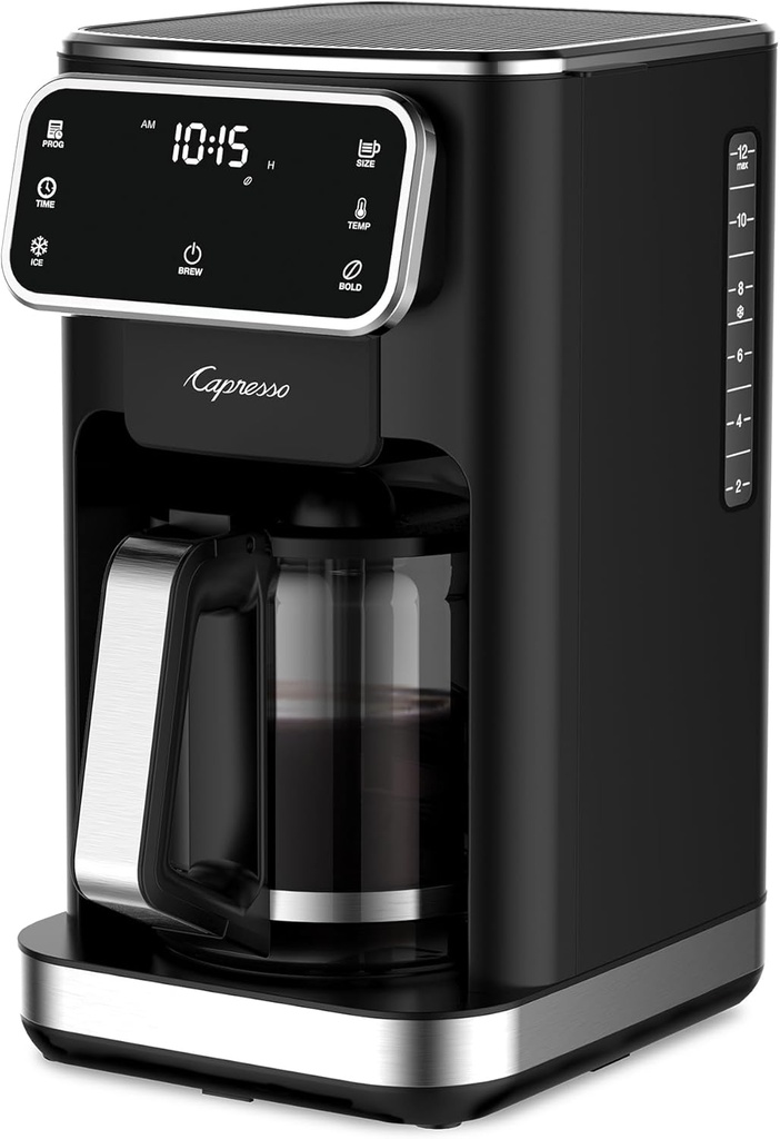 Capresso 12-Cup Touchscreen Coffee Maker with Glass Carafe