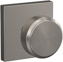 Schlage Custom FC172 BWE 619 COL Bowery Non-Turning Knob with Collins Trim, Satin Nickel