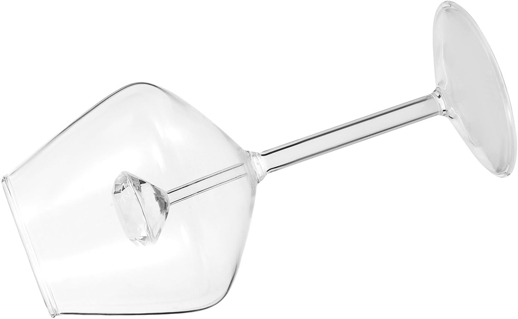 BESTonZON Decorative Glass Goblet Rhinestone Accents Elegant Wine Tasting Cup for Weddings and Events Cocktail Glass for Parties Design