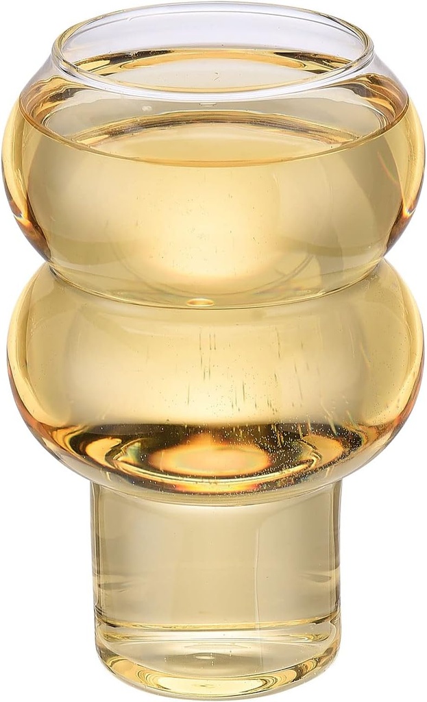 Set of 4 Iced Tea Glasses, Water Goblet Glass Stemmed Water Glasses, Classic and Elegant Design for Drinking Water, Juice, Wine, Mixed Drinks and Cocktails(530ml, Clear)