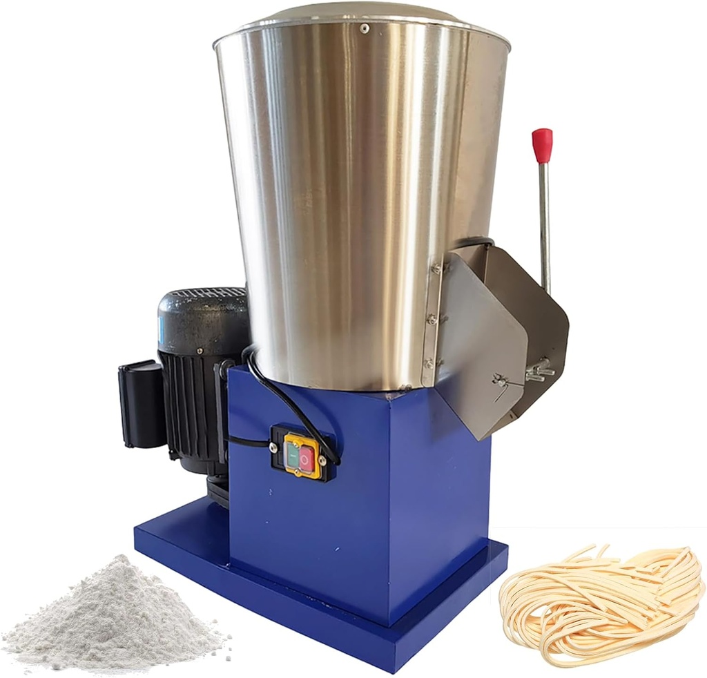 Dry Flour Mixer Machine Dough Maker 15KG Vertical Food Powder Mixing Machine Feed Mixer Stainless Steel Stand Mixer High Speed Blender Mixer for Dough Noodle Making 1500W 110V