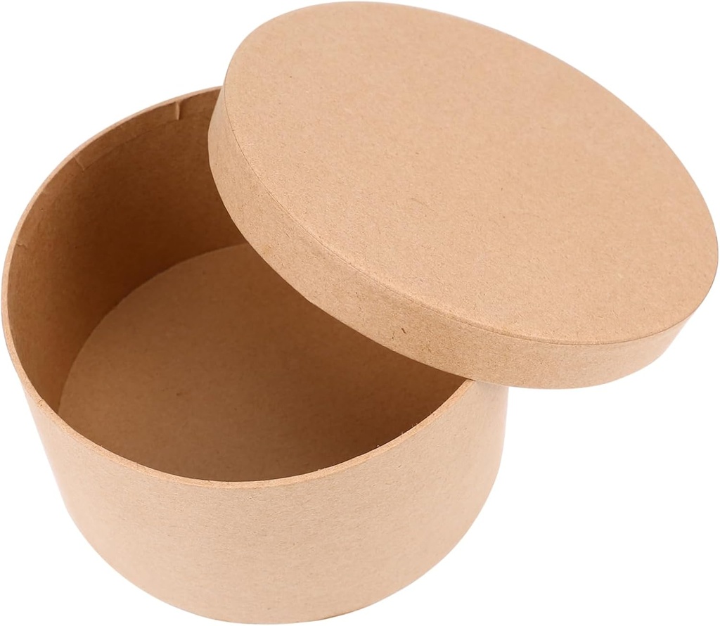 OUNONA 5sets Round Kraft Paper Box for Cookies and Cakes Candy Container for Parties Bakeries and Events Keeps Treats Fresh and Safe