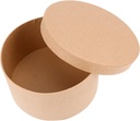 OUNONA 5sets Round Kraft Paper Box for Cookies and Cakes Candy Container for Parties Bakeries and Events Keeps Treats Fresh and Safe
