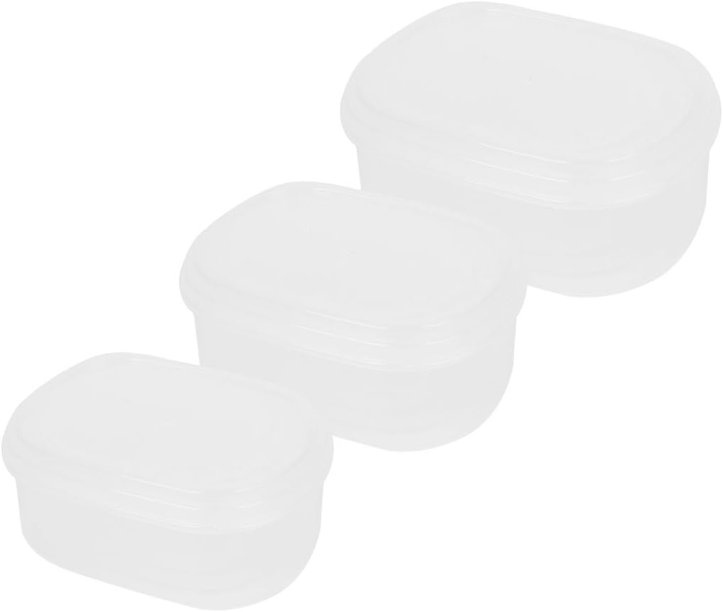 Plastic Food Picnic Bento Box Lunchbox 3 in 1 Set Clear (id: 6d4 b2b ad7 406 8fc