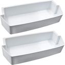 2187172 Door Shelf Bin for Whirlpool Kenmore Amana Frigidaire Fridges Roper Estate Replace WP2187172, AP6006028, 2187194K, PS11739091 AP3853103, AP3853103, PS328468, PS986890, 3046299（2 Pack）