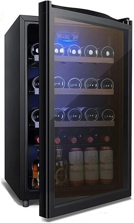 116L Compressor Wine Cooler Refrigerator, Large Freestanding Wine Cellar for Red, White, Champagne or Sparkling Wine | 41f-64f Digital Temperature Con