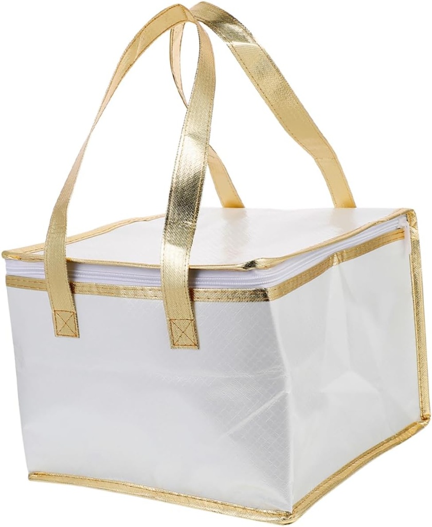 GLEAVI Insulated Food Transport Tote Bag Reusable Grocery Bag for Cake and Pizza Storage Portable Thermal Meal Carrier for Travel and Picnics