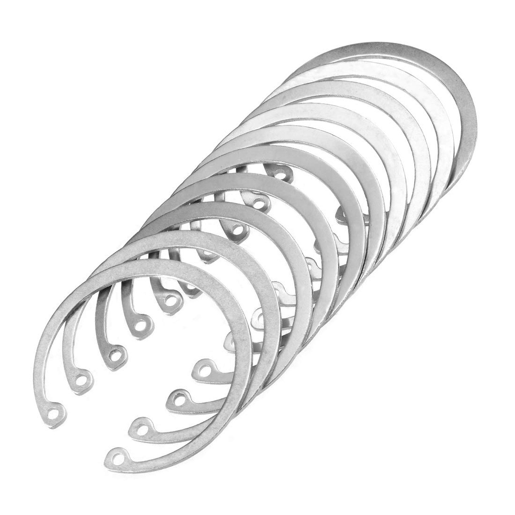 uxcell 64mm External Circlips C-Clip Retaining Snap Rings 304 Stainless Steel 10pcs