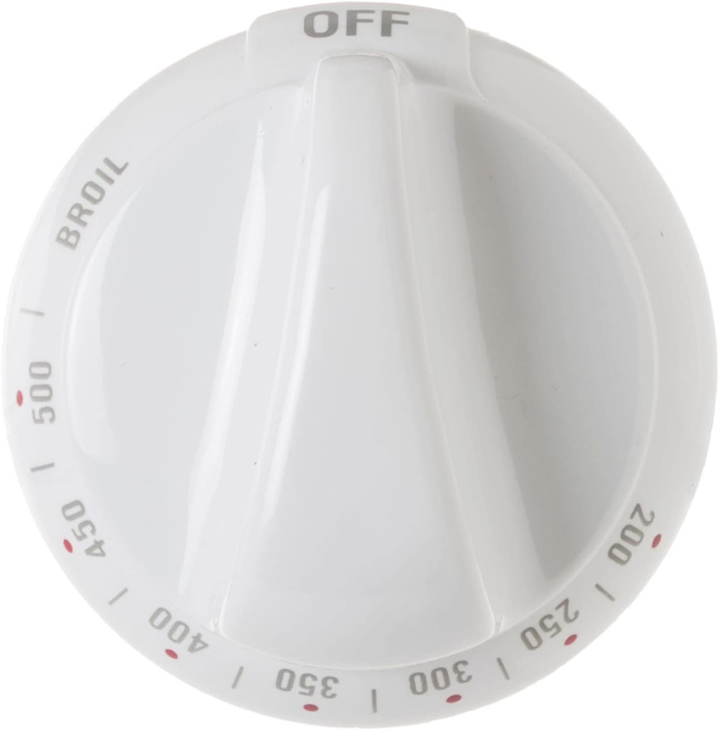 WB03K10036 Thermostat Knob for GE & Hotpoint Range Oven. Control Knob Replace Part Numbers WB3K10036, WB3K10037, WB03K10037, 242682, AP2014848, PS225985, EAP225985