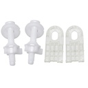 Plastic Toilet Seat Bolts Installation Kit for TOTO THU689 Toilets and Bidets Easy to Install Traditional Toilet Seat Bolt Covers, 2-Piece Set Toilet Parts