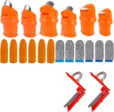 20 Pcs Thumb Knife for Gardeners,Multifunctional Gardening Thumb Knife Tool Set,Portable Garden Finger Cutter for Plant Vegetable Fruit Picking,Trimming,Harvesting
