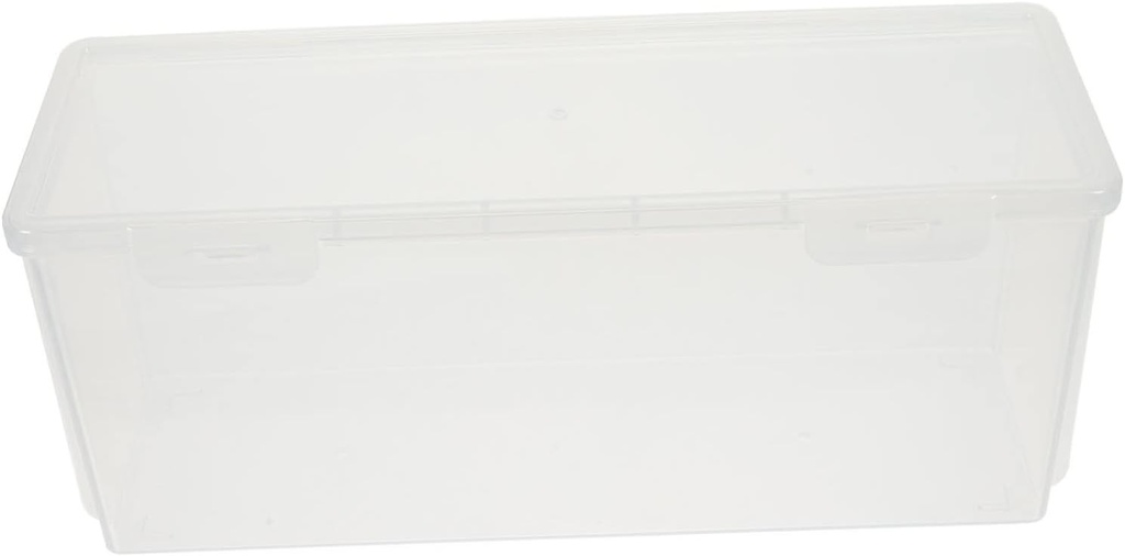 Cabilock Household Bread Container Medium Refrigerator Bread Box Multi Function Storage Organizer for Kitchen and Bakery Transparent Loaf Dispenser Box