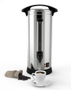 Coffee Urn 65 Cups, Commercial Grade Hot Water Dispenser with Coffee Percolator,10L Stainless Steer Hot Beverage Thermos,Hot Water Urn for Catering,Silver
