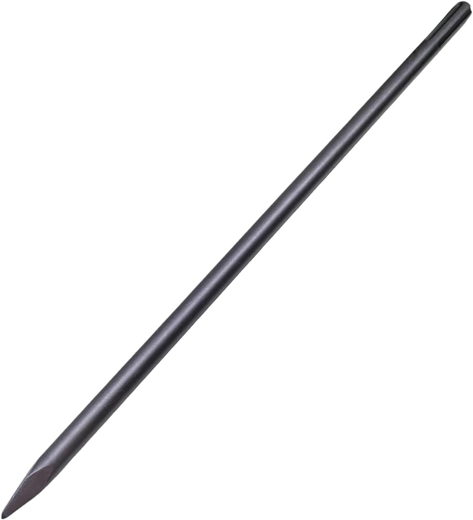 24-Inch SDS Max Point Chisel, Ideal for Concrete Demolition, Tile Removal Tool for SDS-Max Hammer Drill Attachment, 40Cr Alloy Steel