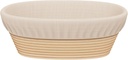 Sondiko Oval Bread Proofing Basket, Handmade Sourdough Bread Baking Supplies, Banneton Bread Proofing Basket Brotform with Proofing Cloth Liner for Sourdough Bread, Baking