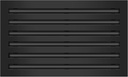 BUILDMART - 20x12 Modern AC Vent Cover - Decorative Black Aluminum Air Vent - Standard Linear Slot Diffuser - Heating and Cooling Register Grille for Ceiling, Walls & Floors - Texas Buildmart