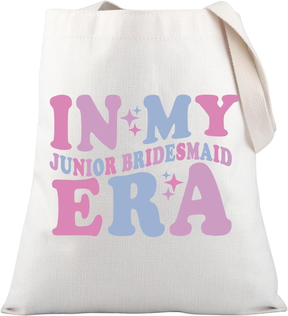 PLITI Junior Bridesmaid Gift Bridesmaid Proposal Gift Wedding Party Gift In My Junior Bridesmaid Er Tote Bag From Bride