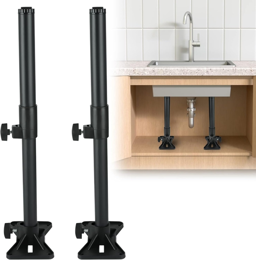 Undermount Sink Support Repair Brackets - YMOBBU Undermount Sink Repair Kit System Kitchen Sink Adjustable Brackets (13.7-23.6 inch)