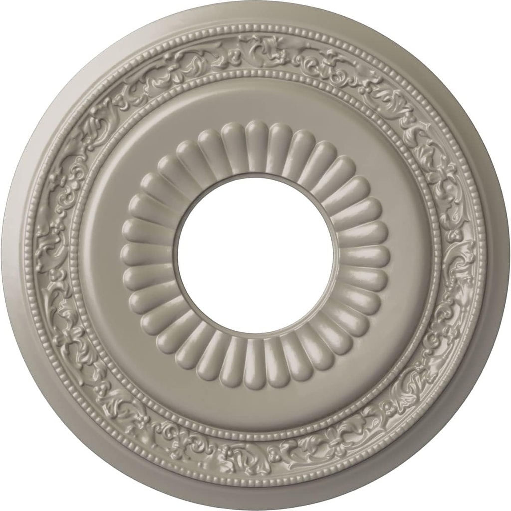 Ekena Millwork CM20LNPWS Lauren Ceiling Medallion, Pearl White