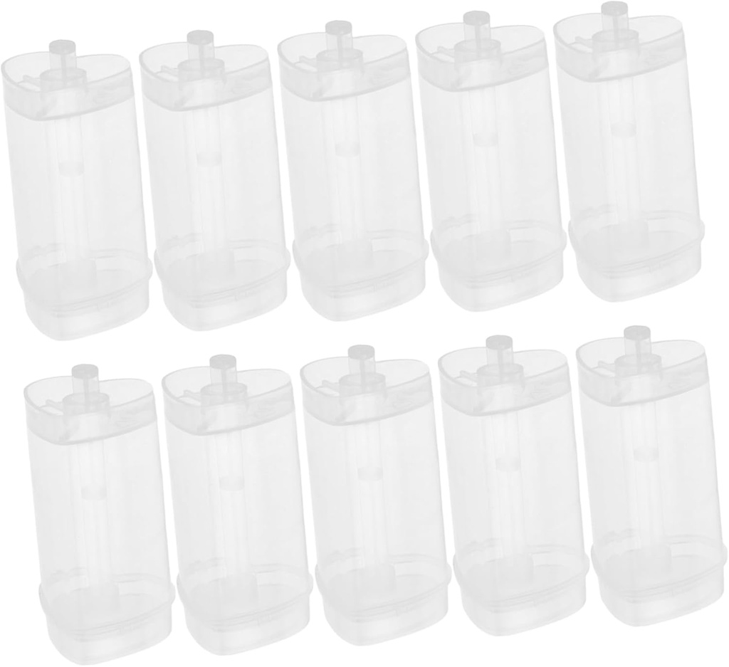 Ciieeo 10Pcs Heart Shaped Push Cake Holders Cake Containers for Creation User Friendly for Ice Cream and Treats